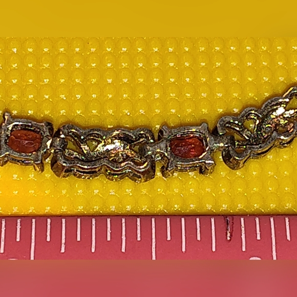 7in 925 Ruby and love knot tennis bracelet - Picture 5 of 6